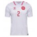 Maillot de foot Danemark Joachim Andersen #2 Extérieur vêtements Europe 2024 Manches Courtes